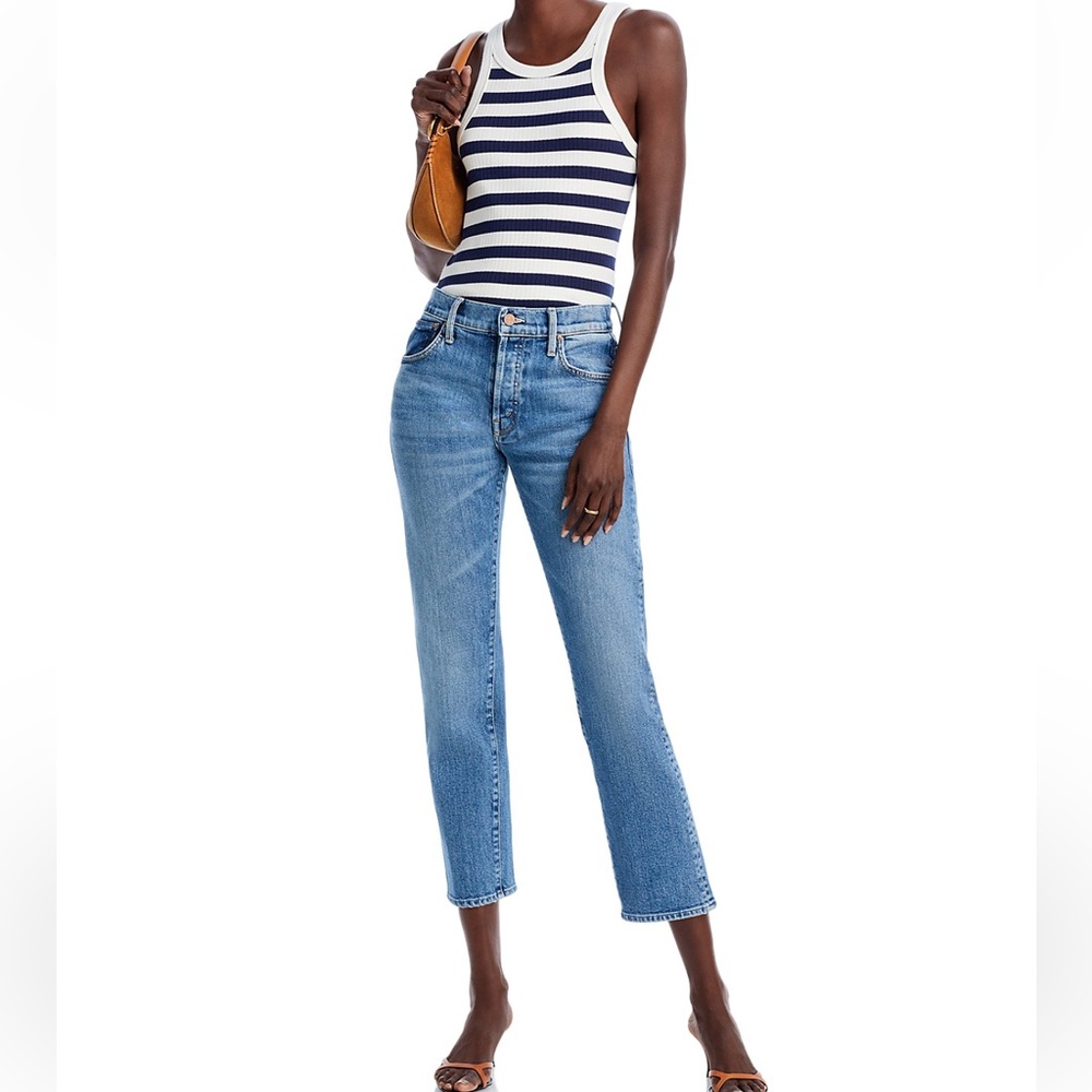 NWOT MOTHER The Hiker Hover Mid Rise Jeans in Penny For Your Thoughts 27